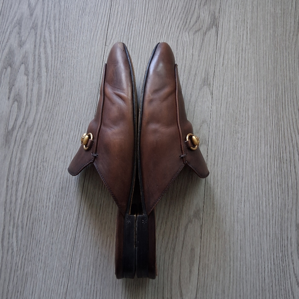 Gucci Princetown Brown Leather Mule 39.5EU - Picture 14 of 16